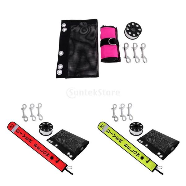 professional scuba diving diver below safety sausage smb surface marker buoy, finger reel guide line spool, 30m line, bolt snap
professional scuba diving diver below safety sausage smb surface marker buoy, finger reel guide line spool, 30m line, bolt snap