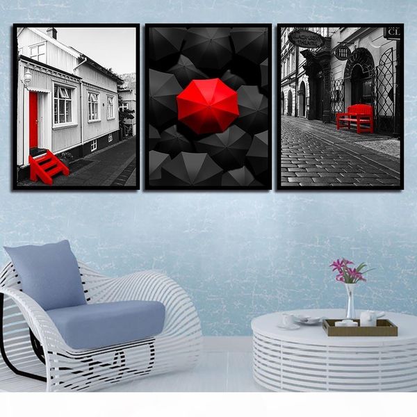 gohipang nordic style полотна wall art печать черный красный зонт и стул street пейзажные плакаты для гостиной
gohipang nordic style полотна wall art печать черный красный зонт и стул street пейзажные плакаты для гостиной