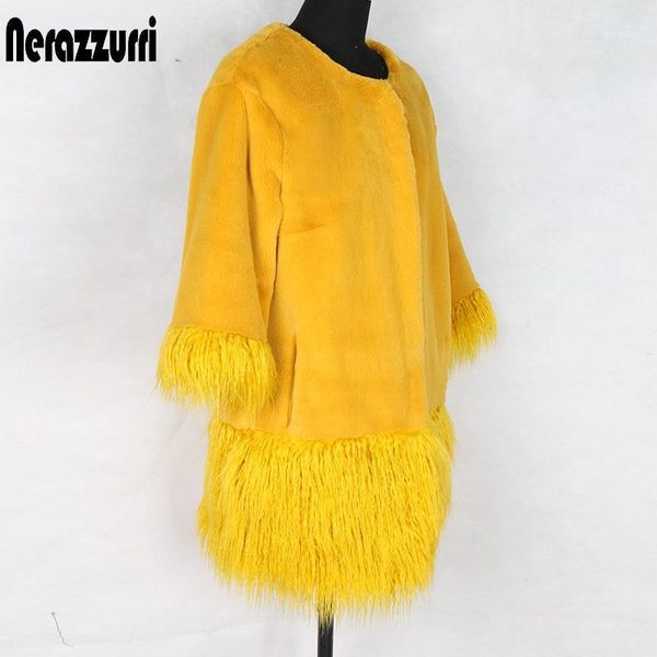 nerazzurrri yellow light soft faux fur coat women 3/4 sleeve fluffy faux fur jacket women clearance sale items clothing1, Black
nerazzurrri yellow light soft faux fur coat women 3/4 sleeve fluffy faux fur jacket women clearance sale items clothing1, Black