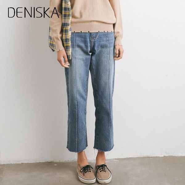 deniska new 2018 women summer fashion vintage straight jeans for girl mid waist casual pants female boyfriend jeans1, Blue
deniska new 2018 women summer fashion vintage straight jeans for girl mid waist casual pants female boyfriend jeans1, Blue