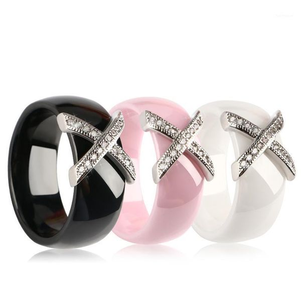 fashion jewelry women ring with crystal 8 mm x cross ceramic rings for women wedding party accessories gift design1, Slivery;golden
fashion jewelry women ring with crystal 8 mm x cross ceramic rings for women wedding party accessories gift design1, Slivery;golden