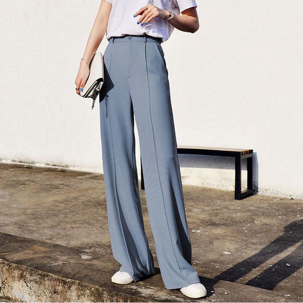bella philosophy 2020 spring wide leg pants women elastic high waist palazzo pants streetwear elegant office ladies trousers lj201030, Black;white
bella philosophy 2020 spring wide leg pants women elastic high waist palazzo pants streetwear elegant office ladies trousers lj201030, Black;white