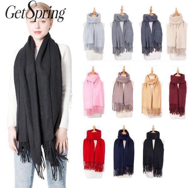 scarves getspring women scarf tassel wool fashion designer black pink red gray autumn winter scarfs 2021, Blue;gray
scarves getspring women scarf tassel wool fashion designer black pink red gray autumn winter scarfs 2021, Blue;gray