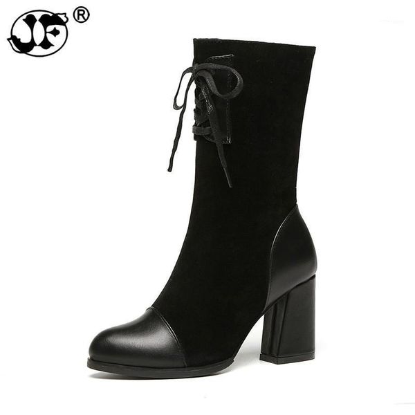 boots brand design female leather cross-tied lace up women wool knitting motorcycle zapatos de mujer1, Black
boots brand design female leather cross-tied lace up women wool knitting motorcycle zapatos de mujer1, Black
