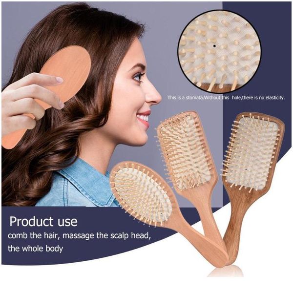 professional wood comb healthy paddle cushion anti hair loss massage brush hairbrush comb scalp hair care bam sqcdiv, Silver
professional wood comb healthy paddle cushion anti hair loss massage brush hairbrush comb scalp hair care bam sqcdiv, Silver