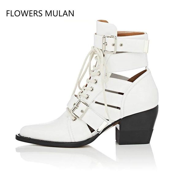 boots pointed toe studded ankle women chunky high heels shoes genuine leather summer gladiator motorcycle, Black
boots pointed toe studded ankle women chunky high heels shoes genuine leather summer gladiator motorcycle, Black