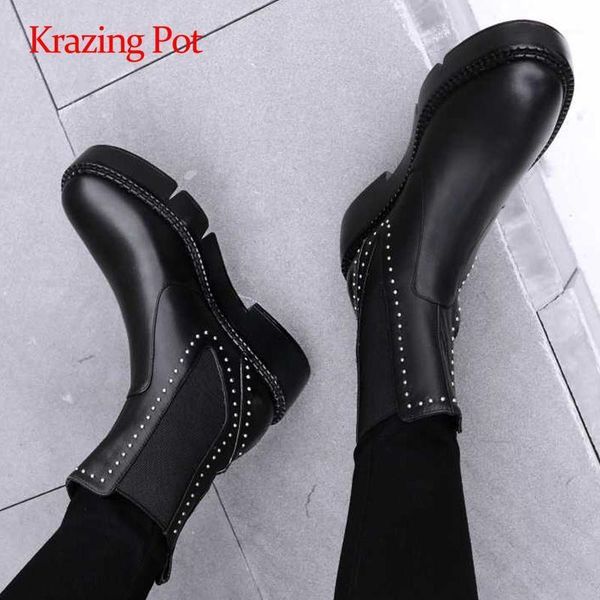 boots krazing pot limited customization natural leather rhinestone round toe med square heel slip on patchwork maiden ankle l111, Black
boots krazing pot limited customization natural leather rhinestone round toe med square heel slip on patchwork maiden ankle l111, Black
