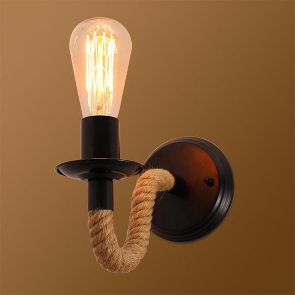 wall lamp rope vintage e27 rustic sconces bedside wrought iron indoor lighting retro sconce
wall lamp rope vintage e27 rustic sconces bedside wrought iron indoor lighting retro sconce