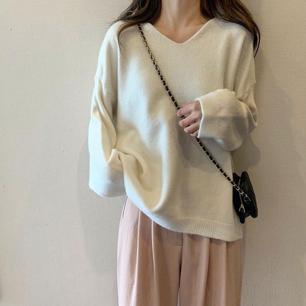 women's hoodies & sweatshirts ins candy color v-neck lazy thin loose female sweatshirt knitted pullover women 2021 winter, Black
women's hoodies & sweatshirts ins candy color v-neck lazy thin loose female sweatshirt knitted pullover women 2021 winter, Black