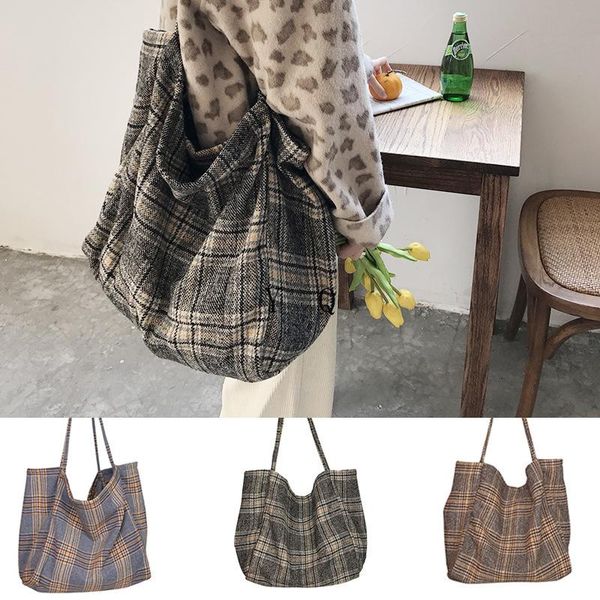 cross body women woolen canvas bags scottish pattern vintage plaid female large capacity big tote handbag ladies casual shoulder bag
cross body women woolen canvas bags scottish pattern vintage plaid female large capacity big tote handbag ladies casual shoulder bag