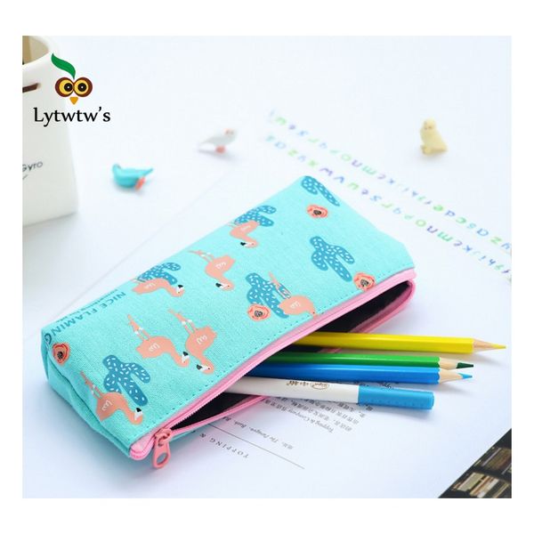 1 new kawaii flamingo pen pencil bag canvas school stationary receive black tools makeup pouch cosmetics case wmtoca loveshop01, Black;red
1 new kawaii flamingo pen pencil bag canvas school stationary receive black tools makeup pouch cosmetics case wmtoca loveshop01, Black;red