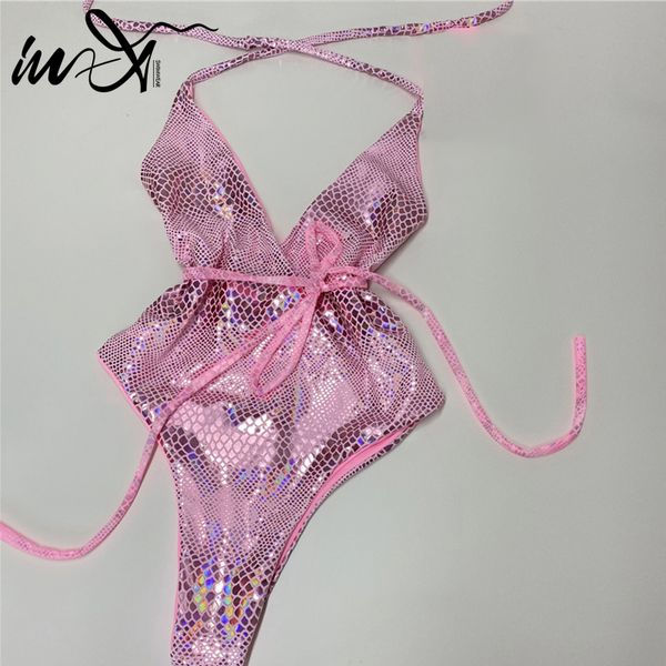 in-x glittery snakeskin swimsuit one piece string monokini pink shiny swimwear women bodysuit one piece suit summer bathers q1206, White;black
in-x glittery snakeskin swimsuit one piece string monokini pink shiny swimwear women bodysuit one piece suit summer bathers q1206, White;black
