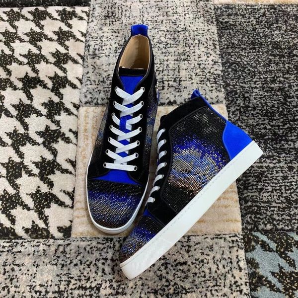 gradient strass high red bottom sneakers party dress men,women comfort skateboarding casual shoes famous red sole trainer eu35-47, Black
gradient strass high red bottom sneakers party dress men,women comfort skateboarding casual shoes famous red sole trainer eu35-47, Black