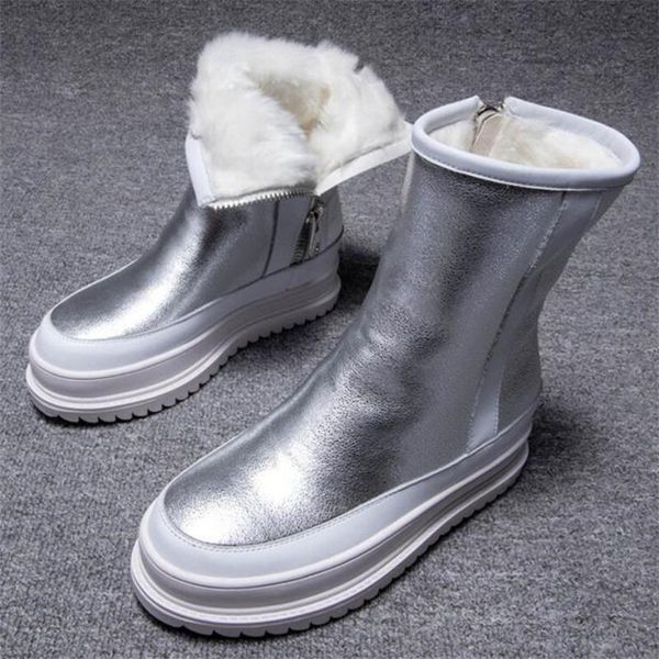 shiny winter outdoor furry snow boots women's zipper platform warm boots thick sole velvet plus student women's, Black
shiny winter outdoor furry snow boots women's zipper platform warm boots thick sole velvet plus student women's, Black