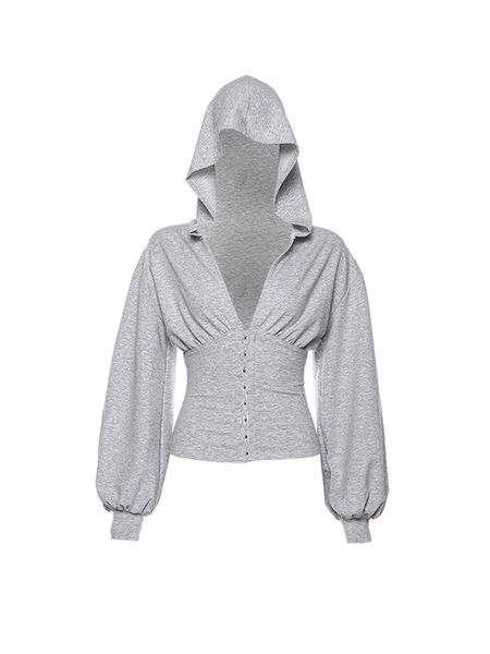 2021 new thin gray hoodies cotton short sleeve fashion streetwear women's sports light elastic clothing dofu, Black
2021 new thin gray hoodies cotton short sleeve fashion streetwear women's sports light elastic clothing dofu, Black
