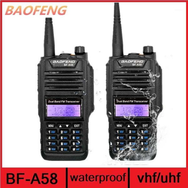 2pcs baofeng bf-a58 walkie talkie waterproof vhf uhf transceiver scanner radio amateur marine ham radio rechargable transmitter1
2pcs baofeng bf-a58 walkie talkie waterproof vhf uhf transceiver scanner radio amateur marine ham radio rechargable transmitter1