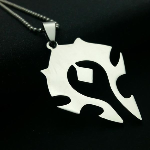 pendant necklaces stainless steel world tribal logo charm necklace game symbol men and women player, Silver
pendant necklaces stainless steel world tribal logo charm necklace game symbol men and women player, Silver