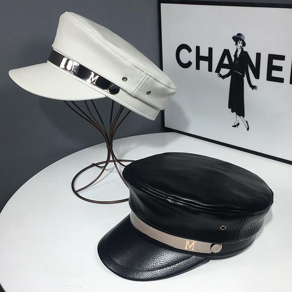 women hat 2020 new fashion leather hat beret navy pull on female dress hats for women flat navy cap leather visors, Blue;gray
women hat 2020 new fashion leather hat beret navy pull on female dress hats for women flat navy cap leather visors, Blue;gray