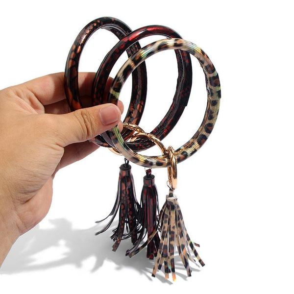 keychains flatfoosie fashion pu leather long tassel keychain for women girls car key chain vintage circle wrist strap accessories, Silver
keychains flatfoosie fashion pu leather long tassel keychain for women girls car key chain vintage circle wrist strap accessories, Silver