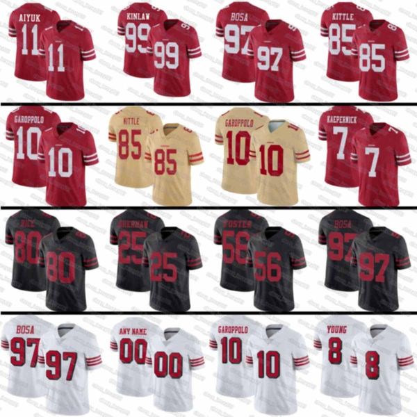 85 george kittle 10 jimmy garoppolo san francisco 49er football jersey 49ers brandon aiyuk javon kinlaw nick bosa colin kaepernick, Black;red
85 george kittle 10 jimmy garoppolo san francisco 49er football jersey 49ers brandon aiyuk javon kinlaw nick bosa colin kaepernick, Black;red
