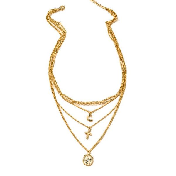 ins 2021 new gold chain crescent moon star cross geometric pendant choker necklaces korean fashion chic party jewelry, Golden;silver
ins 2021 new gold chain crescent moon star cross geometric pendant choker necklaces korean fashion chic party jewelry, Golden;silver