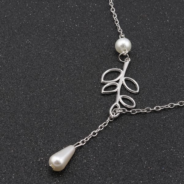 tenande silver color big leaf simulated pearl water droplets necklaces & pendants for women jewelry accessories collier
tenande silver color big leaf simulated pearl water droplets necklaces & pendants for women jewelry accessories collier