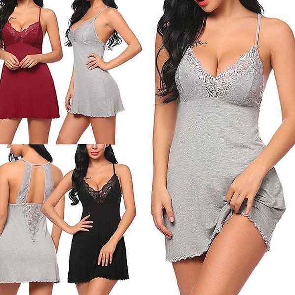 2020 new women lace sleepwear silk comfortable nightgown sleeveless nighty lingerie lace trim satin cami pajama1, Black;red
2020 new women lace sleepwear silk comfortable nightgown sleeveless nighty lingerie lace trim satin cami pajama1, Black;red
