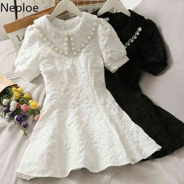 mini dress women elegant puff sleeve white robe summer fashion temperament vestidos mujer korean high waist pearl dresses, Black;gray
mini dress women elegant puff sleeve white robe summer fashion temperament vestidos mujer korean high waist pearl dresses, Black;gray