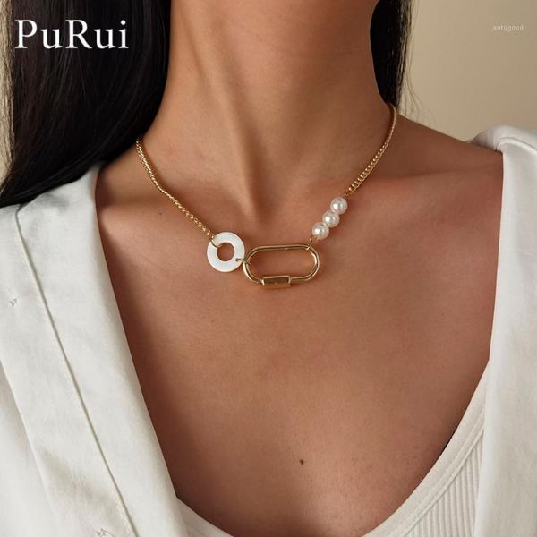 chokers purui punk rock women link chain necklace circle pin pendant choker collier statement pearl jewelry for women1, Golden;silver
chokers purui punk rock women link chain necklace circle pin pendant choker collier statement pearl jewelry for women1, Golden;silver