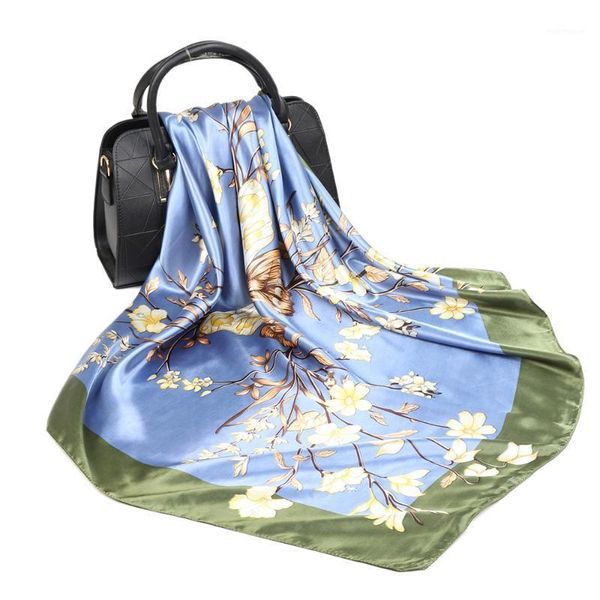 shawls 90*90cm square silk scarf women fashion beautiful flowers foulard soft satin shawl kerchief scarfs neck headscarf1, Blue;gray
shawls 90*90cm square silk scarf women fashion beautiful flowers foulard soft satin shawl kerchief scarfs neck headscarf1, Blue;gray