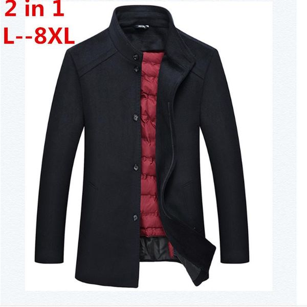 men's jackets plus size 8xl 7xl 6xl 5xl business casual long wool & blend jacket male single breasted woolen coats outwear windbreaker, Black;brown
men's jackets plus size 8xl 7xl 6xl 5xl business casual long wool & blend jacket male single breasted woolen coats outwear windbreaker, Black;brown