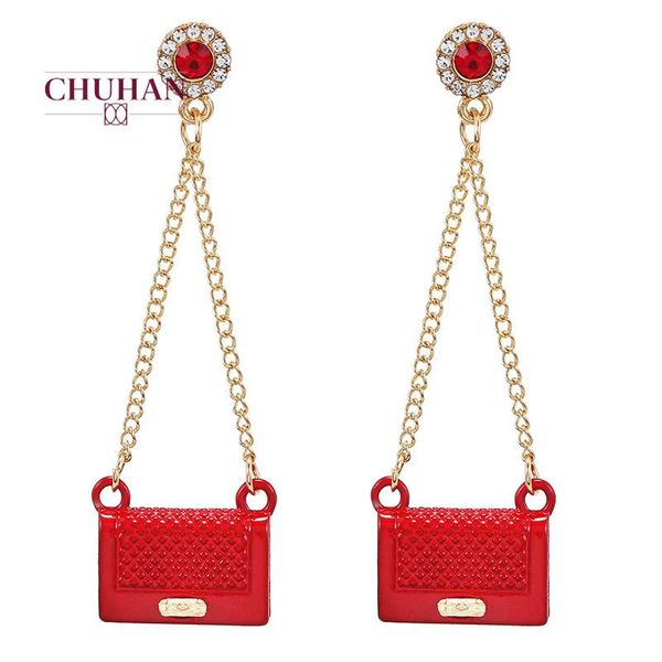 chuhan new creative bag tassel earring for women fashion jewelry personality dangle earrings for party gifts c285, Silver
chuhan new creative bag tassel earring for women fashion jewelry personality dangle earrings for party gifts c285, Silver