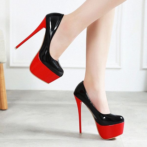 platform women pumps fashion heel concise shallow mouth shoes thin high heels 16cm ladies shoes pumps wedding party #cb1p, Black
platform women pumps fashion heel concise shallow mouth shoes thin high heels 16cm ladies shoes pumps wedding party #cb1p, Black