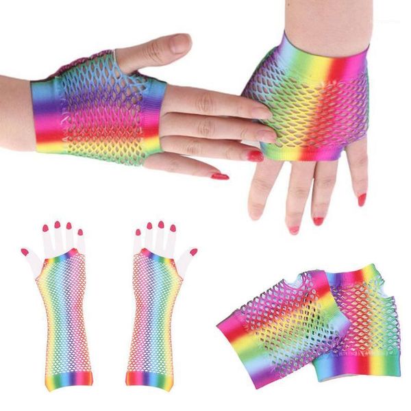 ladies rainbow color mesh net fishnet gloves hollow out holes fingerless gloves lady disco dance costume half mittens1, Blue;gray
ladies rainbow color mesh net fishnet gloves hollow out holes fingerless gloves lady disco dance costume half mittens1, Blue;gray