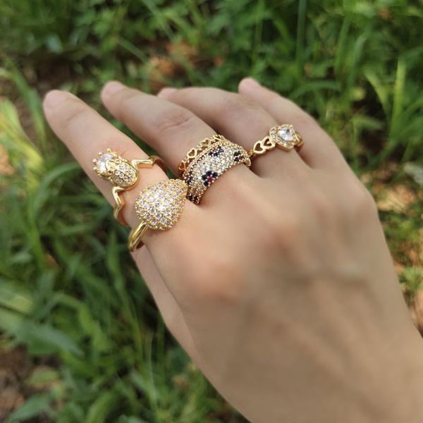 cluster rings cubic zirconia ring woman gold jewelry part gifts anillo de serpiente classic filled heart toad frog snake, Golden;silver
cluster rings cubic zirconia ring woman gold jewelry part gifts anillo de serpiente classic filled heart toad frog snake, Golden;silver