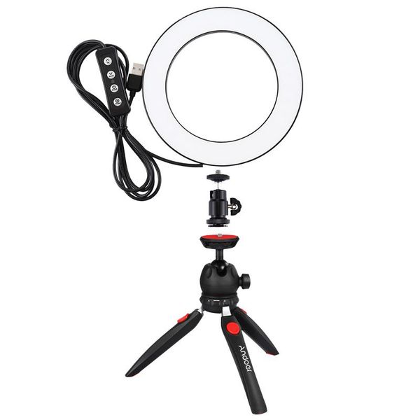 andoer 3.5/4.7 dimmable pgraphy video shooting led studio p ring light with tabletripod for live streaming selfie
andoer 3.5/4.7 dimmable pgraphy video shooting led studio p ring light with tabletripod for live streaming selfie
