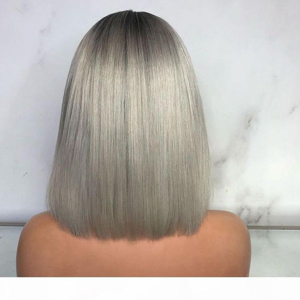2021 new selling wig chemical fiber front lace head set european and american gray graded wave short hair, Black
2021 new selling wig chemical fiber front lace head set european and american gray graded wave short hair, Black