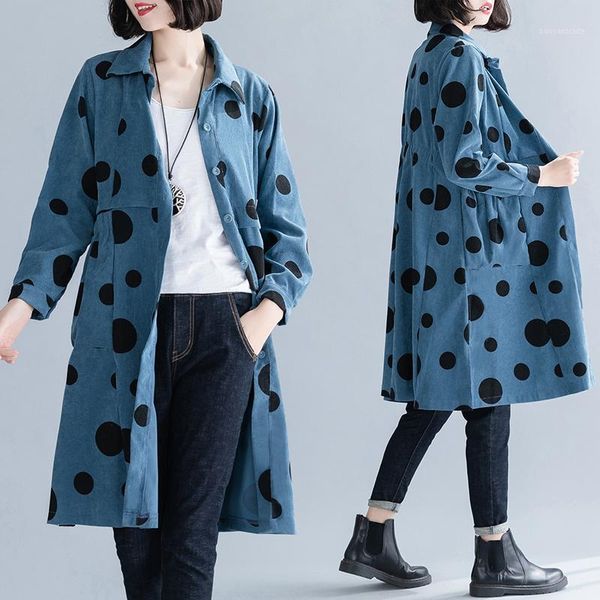 women's trench coats coat women's corduroy long 2021 spring autumn the single-breasted dot print ladies elegant shirt dress1, Tan;black
women's trench coats coat women's corduroy long 2021 spring autumn the single-breasted dot print ladies elegant shirt dress1, Tan;black