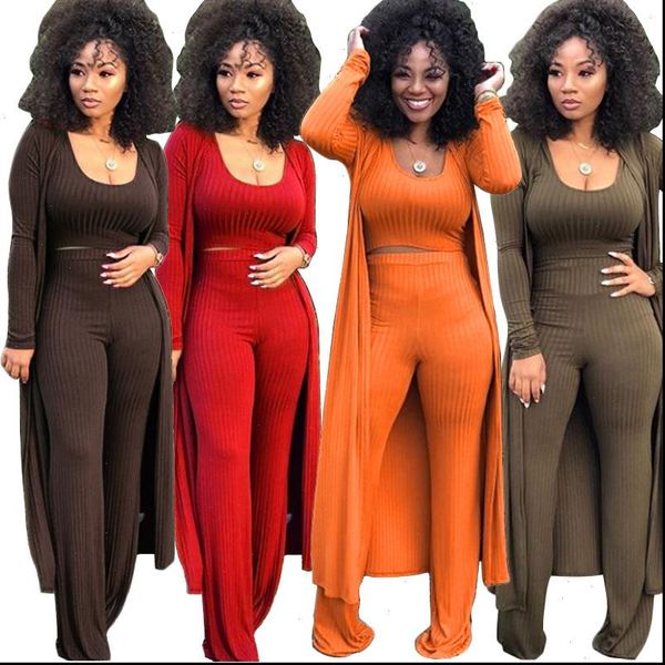 women casual pants suits crop tank wide loose pants long sleeve coat skinny bodycon 3pcs sets female three piece sets, Gray
women casual pants suits crop tank wide loose pants long sleeve coat skinny bodycon 3pcs sets female three piece sets, Gray