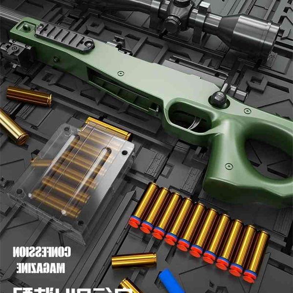 58awm children's toy m24 bolt throwing shell soft bullet gun 98k real grab rifle boy simulated sniper a
58awm children's toy m24 bolt throwing shell soft bullet gun 98k real grab rifle boy simulated sniper a