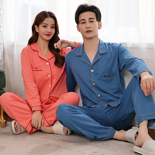 pure cotton couple pajamas men long sleeve casual solid color plaid sleep pants home matching pajamas couples sleepwear set, Black;brown
pure cotton couple pajamas men long sleeve casual solid color plaid sleep pants home matching pajamas couples sleepwear set, Black;brown