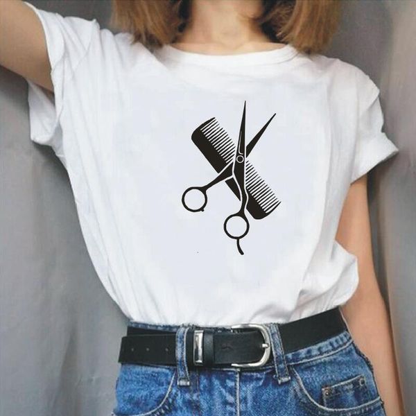 women tshirt summer short sleeve hipster hairdresser stylist scissors comb shirt tee shirt femme harajuku t shirt women, White
women tshirt summer short sleeve hipster hairdresser stylist scissors comb shirt tee shirt femme harajuku t shirt women, White