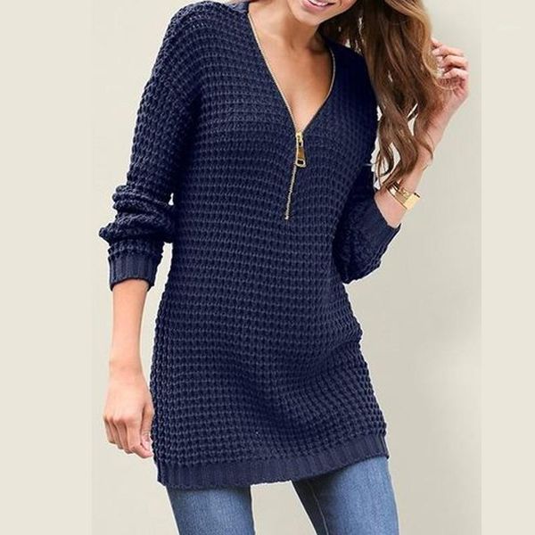 women's blouses & shirts women's knitwear zipper v neck long sleeve solid casual blouse slim knitting spring pullover shirt plus s, White
women's blouses & shirts women's knitwear zipper v neck long sleeve solid casual blouse slim knitting spring pullover shirt plus s, White