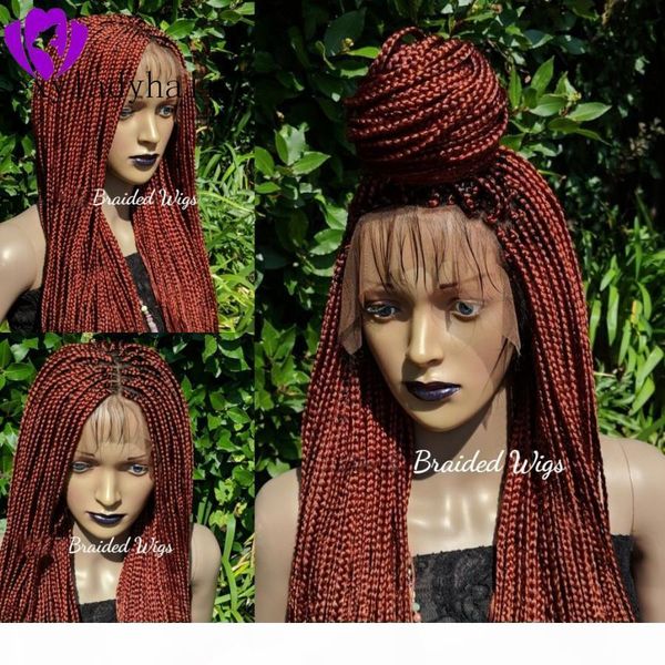 new part auburn copper red color braid wig with baby hair full lace frontal box braids wig synthetic hair heat reisistant, Black;brown
new part auburn copper red color braid wig with baby hair full lace frontal box braids wig synthetic hair heat reisistant, Black;brown