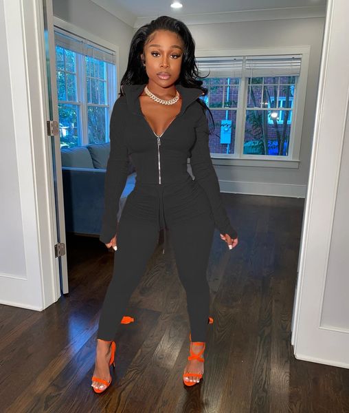 women jacket casual pieces fall solid split winter designer color long two set sleeve pants outfits fashion new ladies tracksuits sport tjjm, Black
women jacket casual pieces fall solid split winter designer color long two set sleeve pants outfits fashion new ladies tracksuits sport tjjm, Black