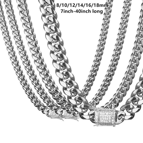 chains curb cuban link chain necklace & bracelet for men 316l stainless steel christmas jewelry gift 7-40inch, Silver
chains curb cuban link chain necklace & bracelet for men 316l stainless steel christmas jewelry gift 7-40inch, Silver
