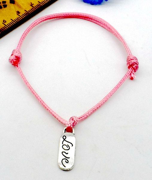 cord 100pcs/lot love letter string lucky red wax adjustable bracelet new 6 colors, Golden;silver
cord 100pcs/lot love letter string lucky red wax adjustable bracelet new 6 colors, Golden;silver