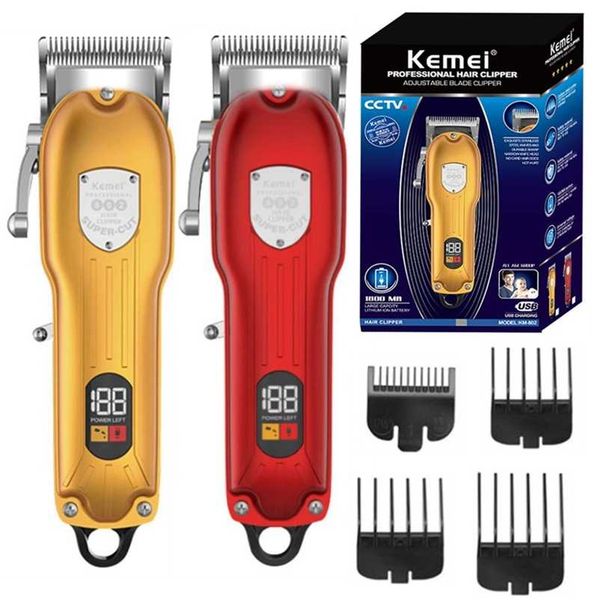 kemei 802 hairdressing cordless professional trimmer for men electric clipper rechargeable cutting machine 220119
kemei 802 hairdressing cordless professional trimmer for men electric clipper rechargeable cutting machine 220119