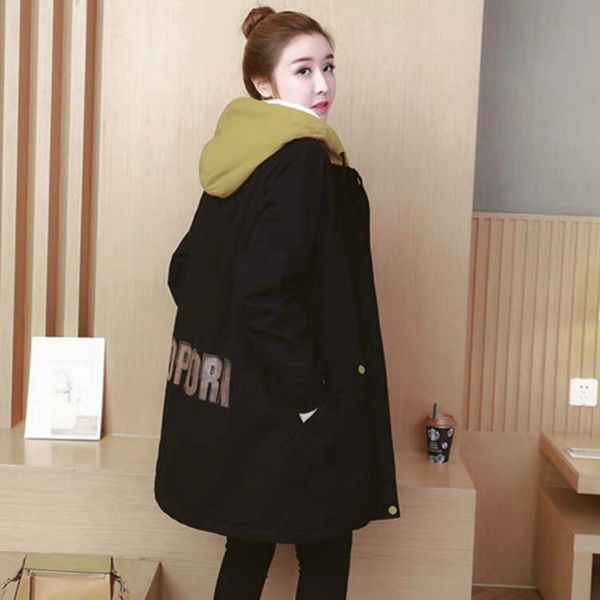 women's pregnant coat leisure loose size thickened medium and long winter cotton padded cloth 200 jin in, White
women's pregnant coat leisure loose size thickened medium and long winter cotton padded cloth 200 jin in, White