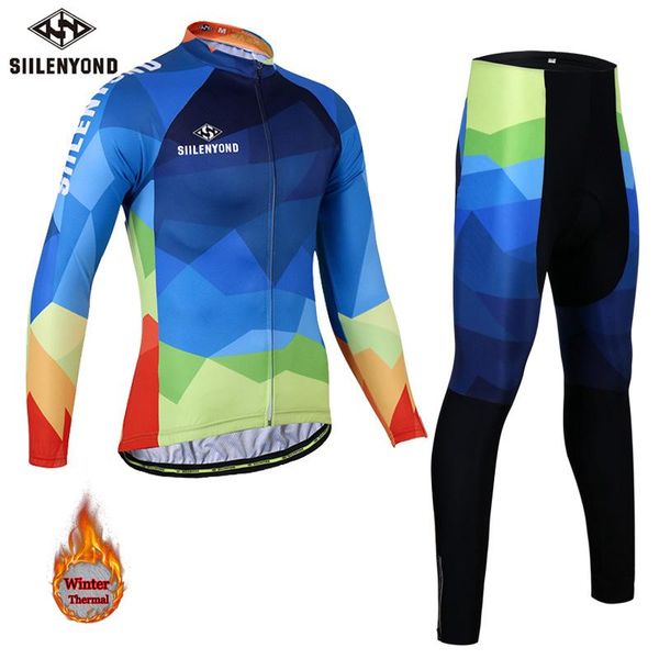 racing sets siilenyond fleece cycling wear warm long sleeve strap set in winter, Black;blue
racing sets siilenyond fleece cycling wear warm long sleeve strap set in winter, Black;blue